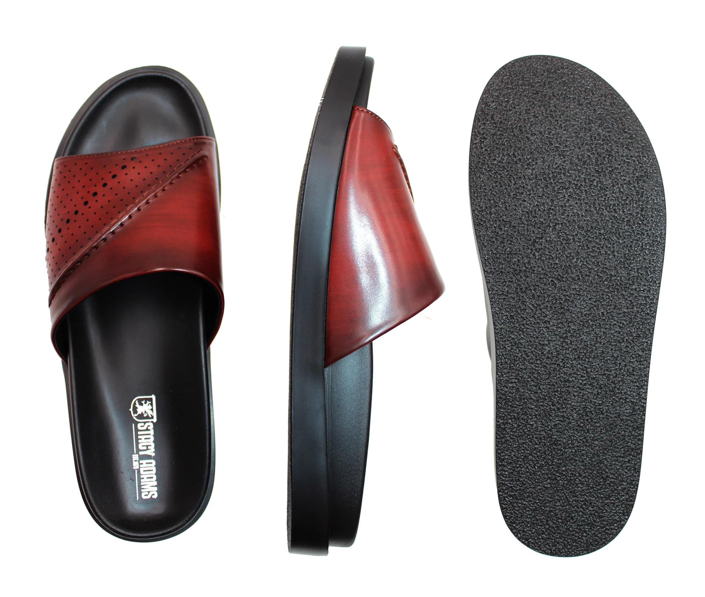 STACY ADAMS,SOLID---SAN-SHOES-MONTEREY-25596-BURGUNDY - Image 2