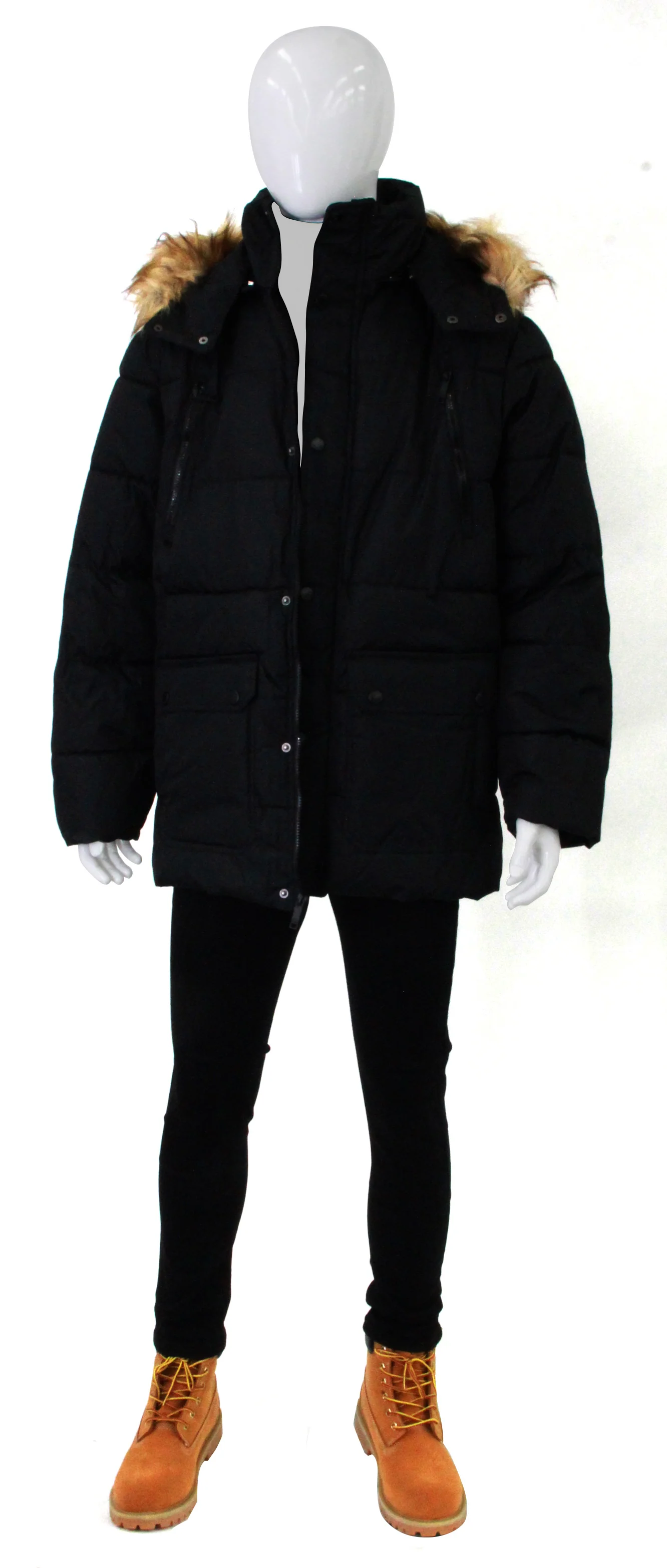 STEVE MADDEN,QUILTED---CASUAL JKTS-AM2001-BLACK - Image 2