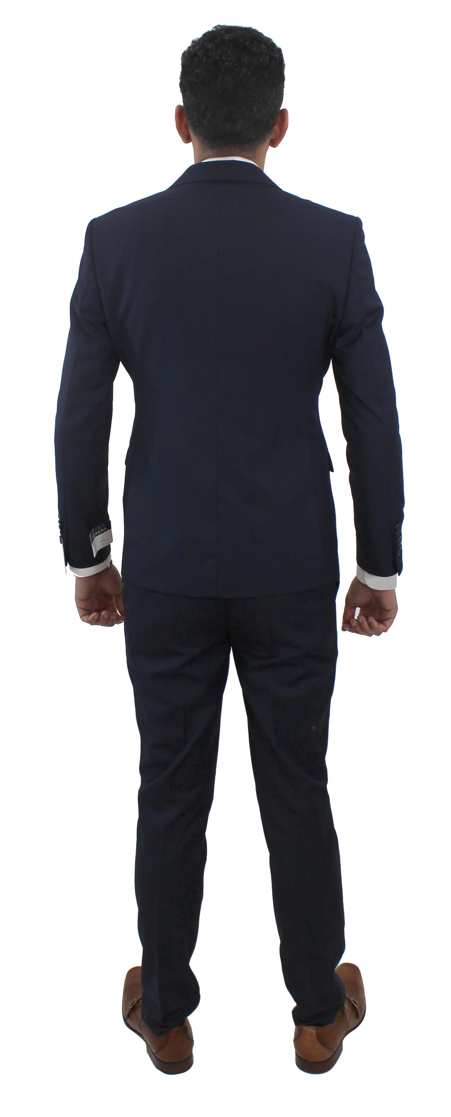STUDIO FERERA,SOLID-2BV-SLIM-DRESSY SUITS-302-NAVY - Image 3